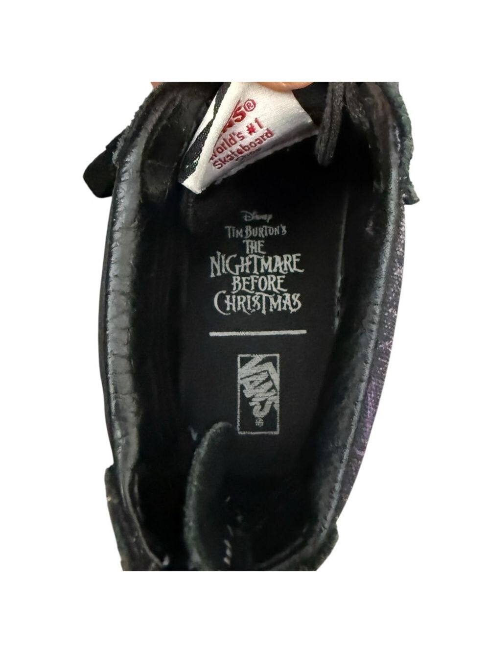 Vans x Disney Nightmare Before Christmas High Top Sneakers Kids 4 Jack Skellingt - Picture 7 of 10